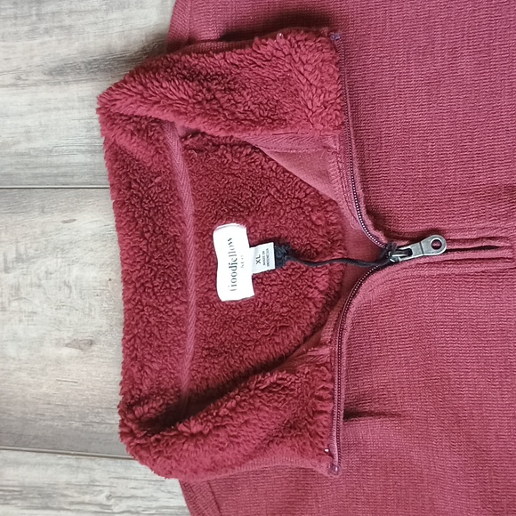 Goodfellow & Co Sweater Pullover XL Men's 1/4 Zip Burgundy Red Long Sleeves New - Picture 2 of 8